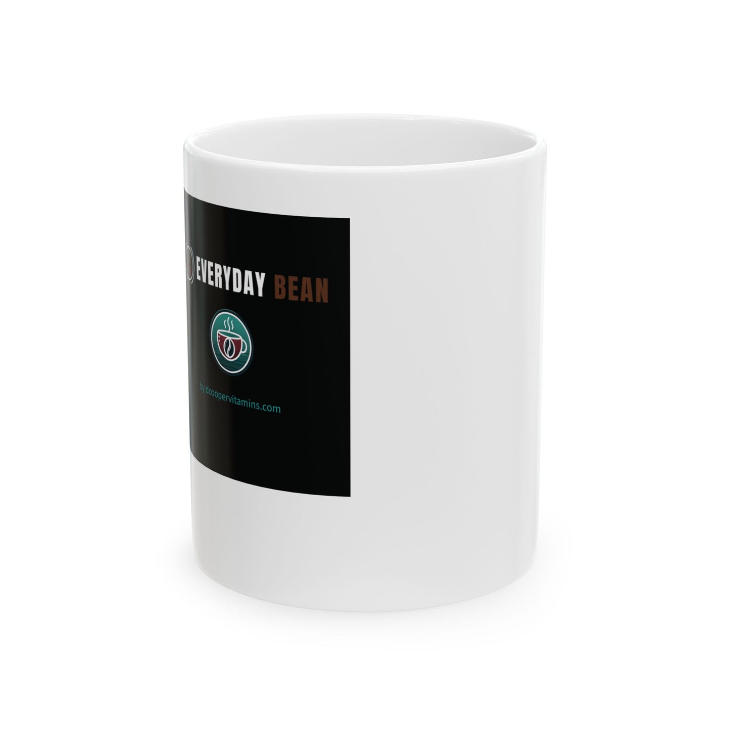 Everyday Bean Ceramic Coffee Mug - Perfect Gift for Coffee Lovers, Home Office, Birthdays, Holidays, Unique Kitchen Decor