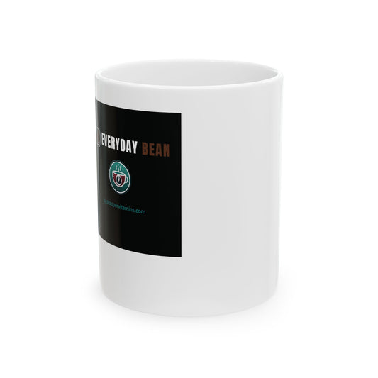 Everyday Bean Ceramic Coffee Mug - Perfect Gift for Coffee Lovers, Home Office, Birthdays, Holidays, Unique Kitchen Decor