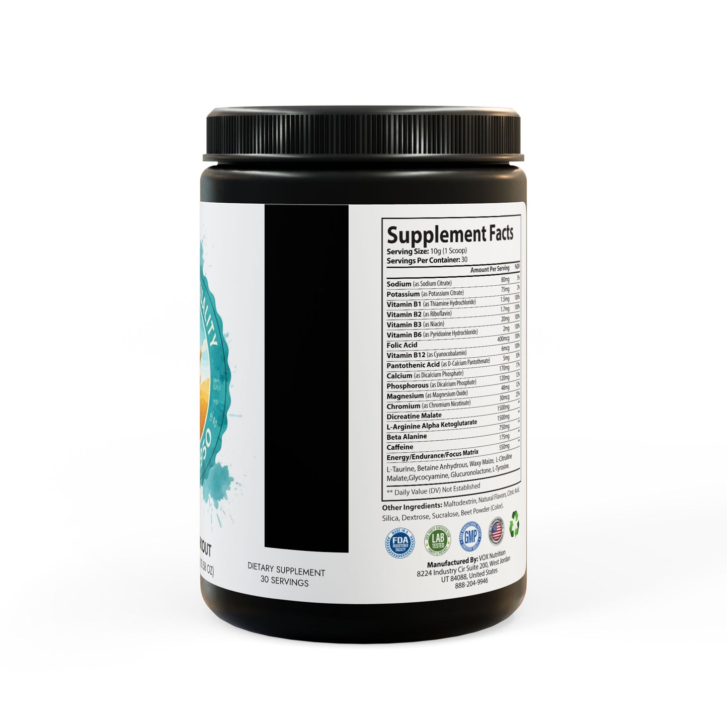 Pre-Workout Supplement, Watermelon (300g, 10.58oz)