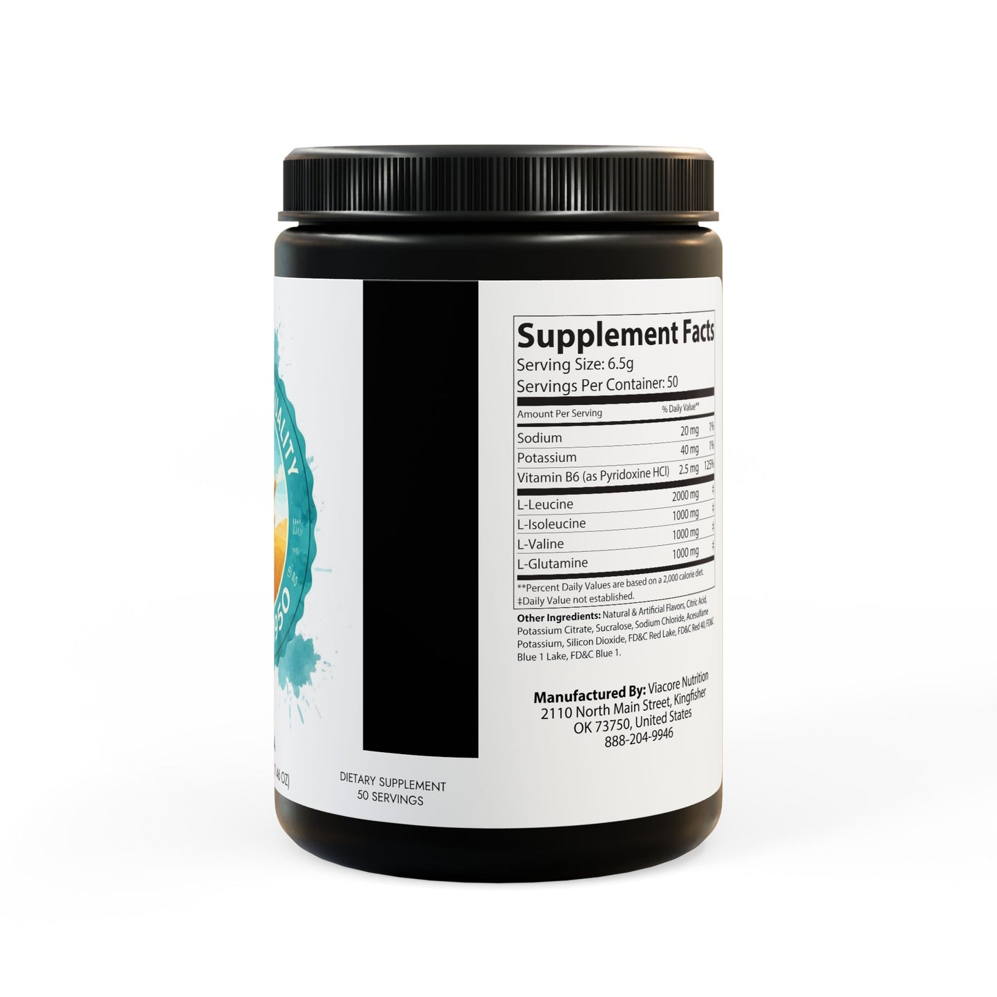 BCAA Supplement, Grape (325g, 11.46oz, 50 servings)